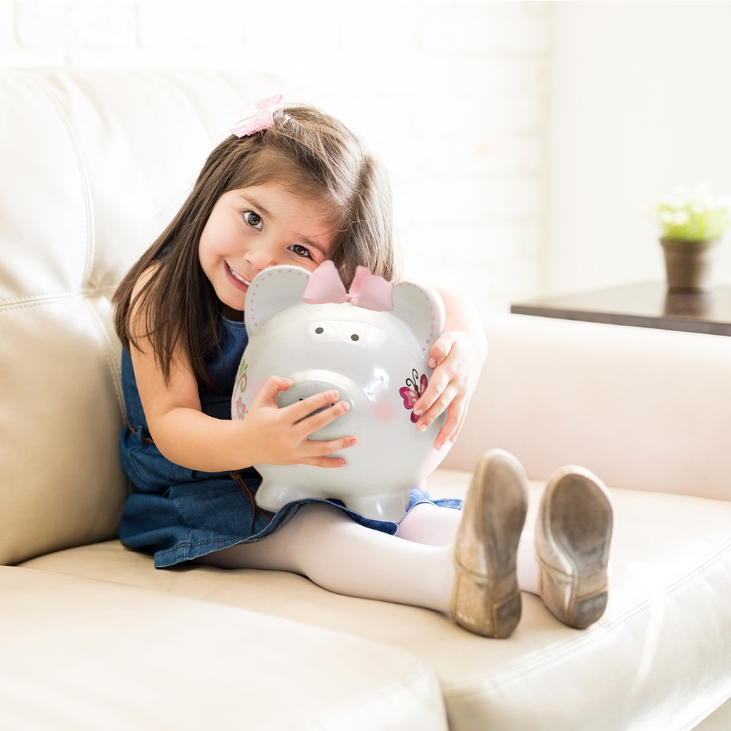 Little girl piggy bank 2025