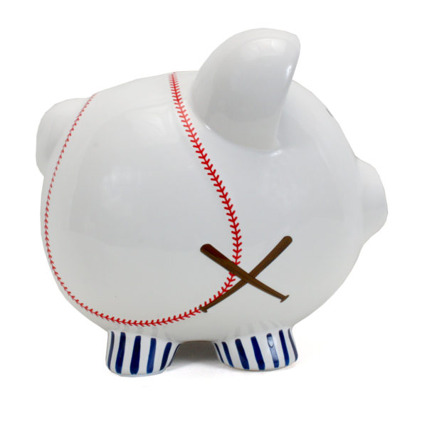 Baseball discount piggy bank